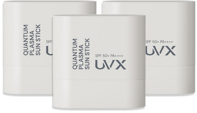 유브이엑스 퀀텀 플라즈마 선스틱 SPF50 PA++++, 10g, 3개
