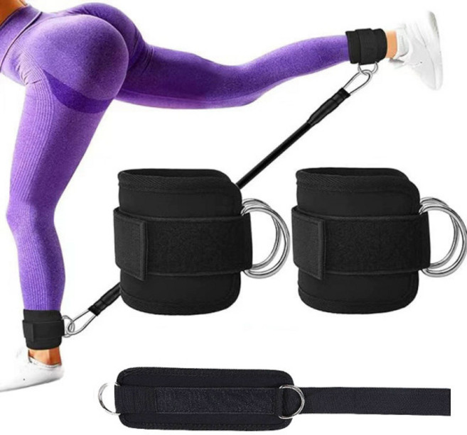 도나토르 힙업 덩키킥 발목스트랩 케이블2p, 2개, 블랙