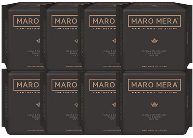 마로메라 순면 생리대, 중형, 16개입, 8개