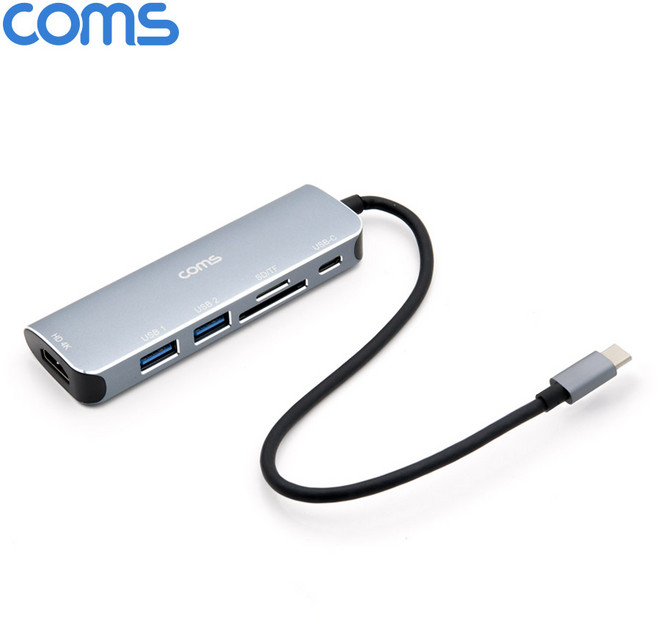 C타입멀티컨버터 USB HDMI 카드리더기 PD충전 덱스 듀얼모니터연결잭 FW036LC