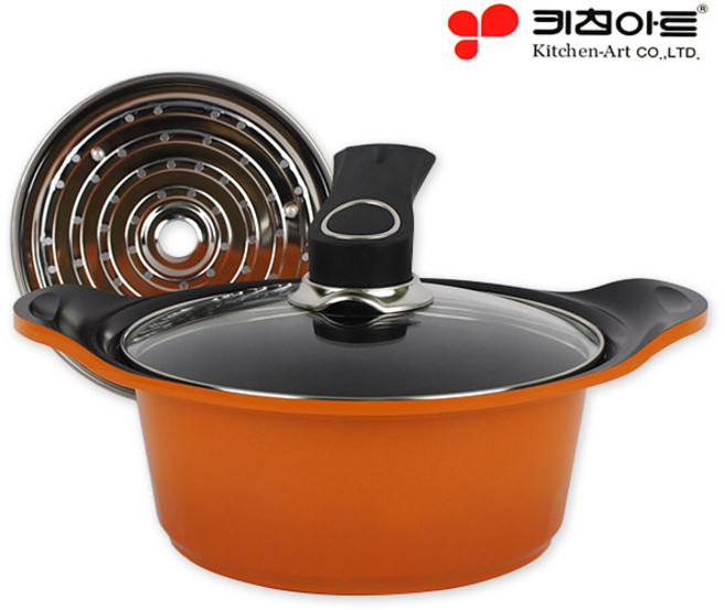 키친아트 투톤 세라믹냄비, 20양수