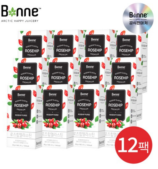 [live] 본네 로즈힙 엘라스틴 12박스, 20g