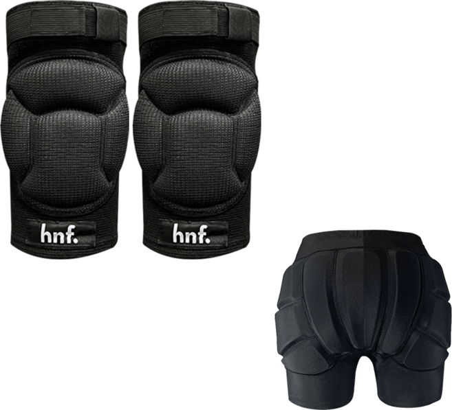 HNF 스노우보드 스키 스케이트 피겨 무릎보호대, 쿠션 무릎보호대 L, 엉덩이 보호대 XS, 1개