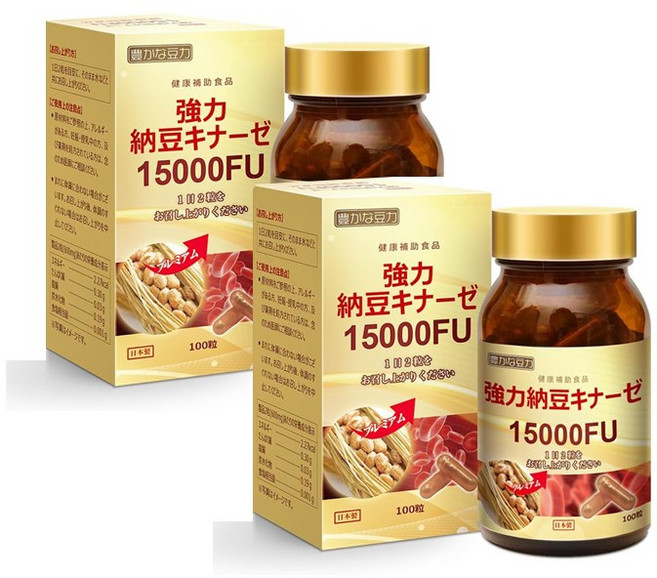 강력 낫토키나제 15000FU100정 일본 x 2개