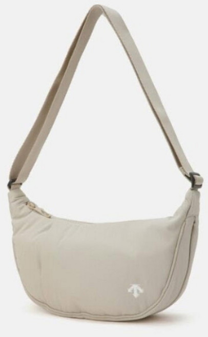 [데상트] M 크로스백 UQC SQ123UBG1A-BEG 스몰 경량 하프문백 / BEIGE, 사이즈:FREE, 상세 설명 참조