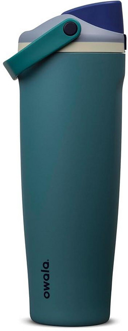 Owala FreeSip Sway 단열 스테인리스 스틸 물병 양방향 빨대 및 버킷 손잡이 여행 학교 및 스포츠용 887.2ml(30온스) BPA 프리 누출 방지, 40 온스