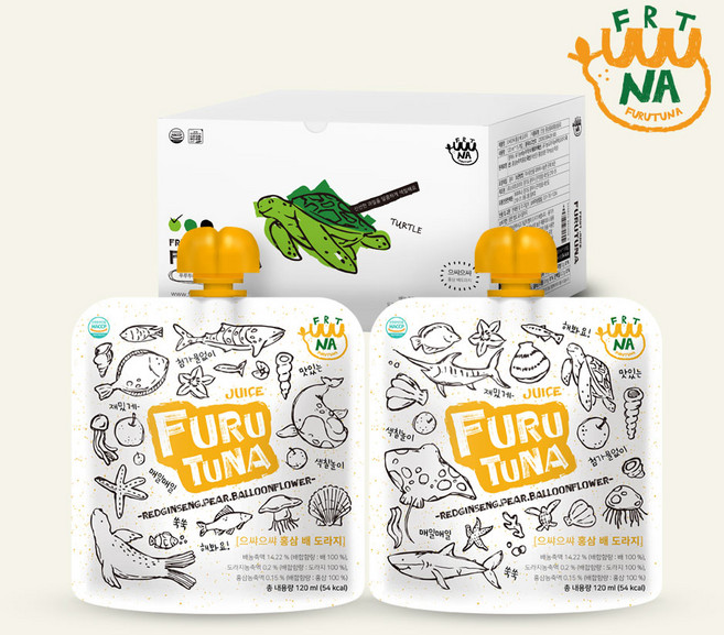 [푸루투나] 토닥토닥 유기농 사과 푸룬 주스 15개입, 30개, 120ml