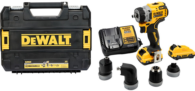 디월트 12V Max 멀티헤드 드릴 드라이버 DCD703L2-KR, 1개