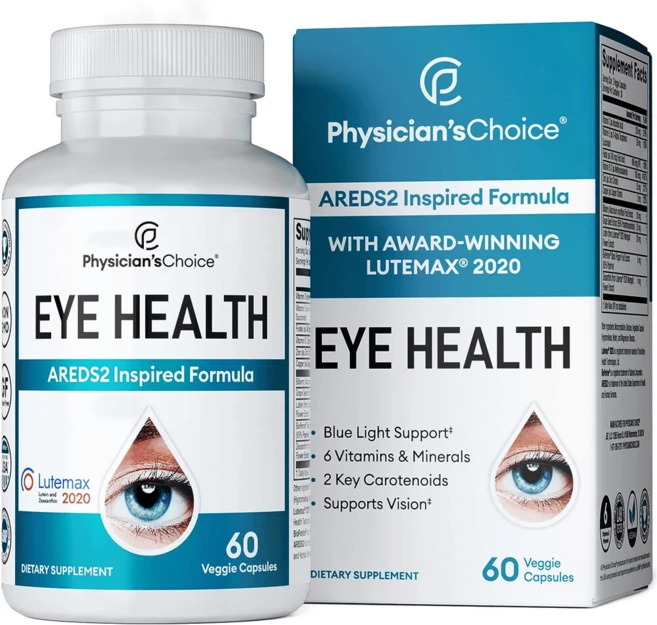 아이헬스 Areds 2 루테인 지아잔틴 빌베리 눈비타민 Physician's CHOICE Areds2 인스파이어드 포뮬라, 60정1병, 1개, 60정 - 쿠팡