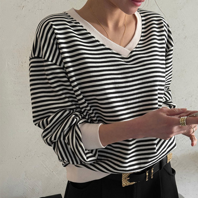 [난닝구]켄비코 브이넥단가라맨투맨