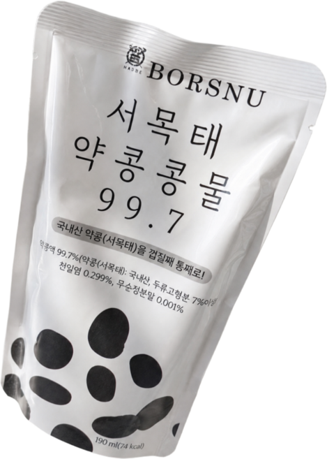 [TV속 그제품] 서울대 밥스누 서목태 약콩 콩물 99.7 소라와진경 이소라 콩물 국내산 약콩두유 검은콩두유 콩국수 임산부두유, 190ml, 40개