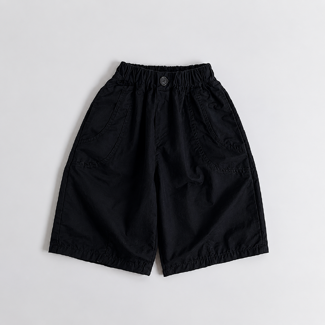 뮤지썸머팬츠 키즈 유아동 여름 데일리 밴딩 면바지