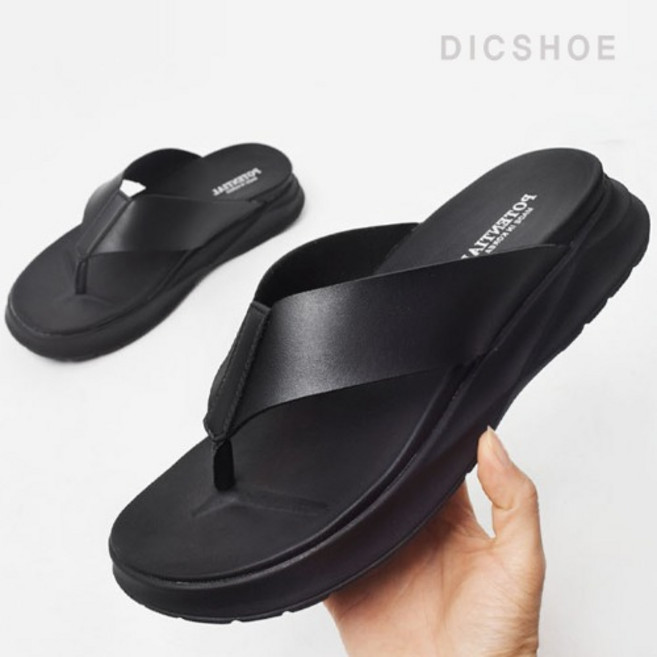 딕슈 남성 데일리 통굽 키높이 조리 슬리퍼 A703