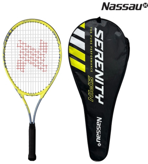 낫소 테니스라켓 세리니티 스핀, 라임옐로우, 1개