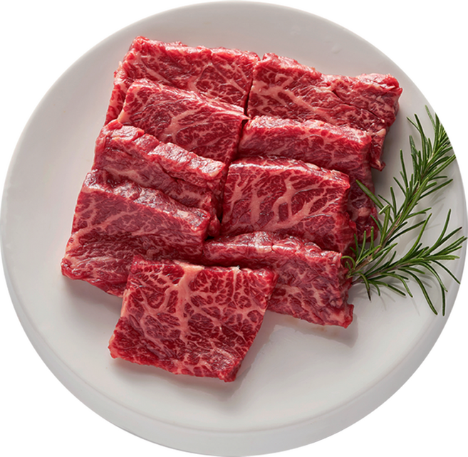 [구미우]1++9등급 한우 특수부위(안창/치마/제비추리/토시 랜덤발송) 구이용(냉장) 최고급 한우 소고기 투뿔 넘버9, 300g, 1개