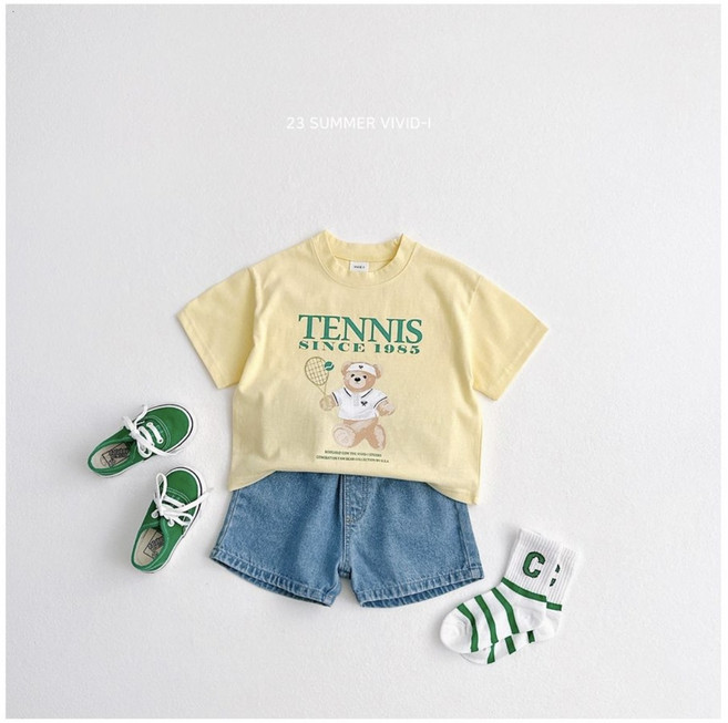우리카롱이네 아동남아여아 곰돌이라켓볼여름상하복