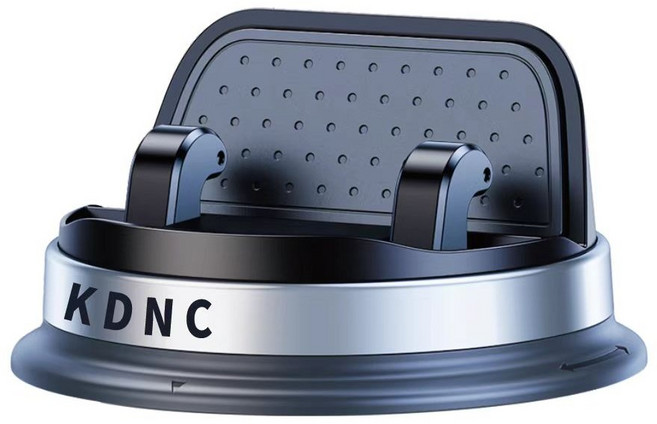 KDNC 다용도 360도 회전식 차량용 휴대폰 거치대, 블랙, 1개