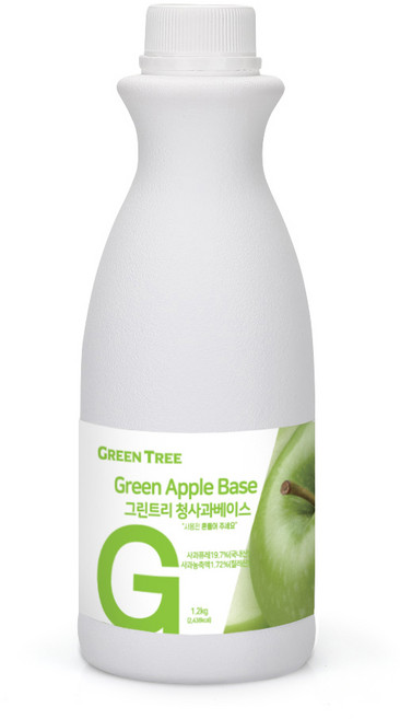 그린트리 청사과 에이드 베이스 1.2kg, 1개