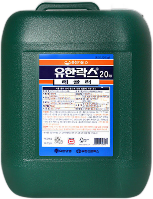 유한락스 레귤러 /대용량 업소용 락스, 1개, 20kg