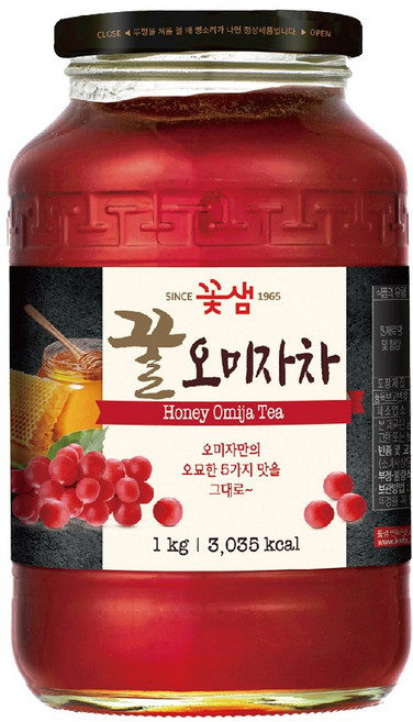 꽃샘 꿀오미자차, 1kg, 1개입, 8개