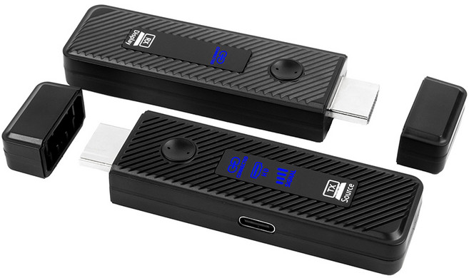 易控王 30M HDMI螢幕無線傳輸器 無線投射 無線投影 1080P高畫質 小巧便攜, 1個, 40-180-01(150米)