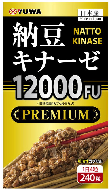 YUWA 納豆激酶 12000FU 特級膠囊, 175.2g, 1個