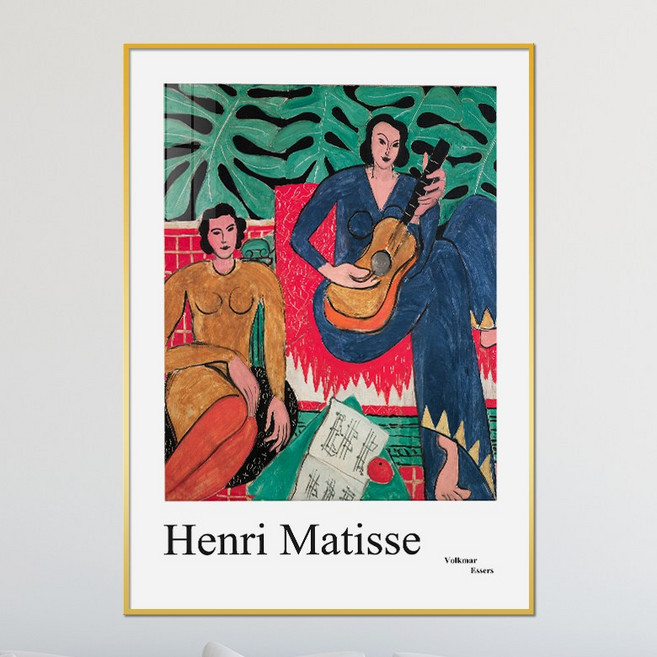 아트블루 앙리 마티스 작품 초상화 명화 그림 작가 포스터 액자, 3_앙리마티스_하단문구