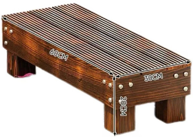 간이 계단 나무 디딤판 테라스 스텝 보조 원목 발판, 06.기본 60X28.5X20cm, 1개