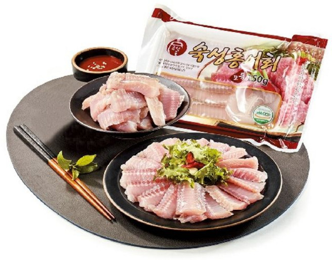 영산포 숙성 홍어회 모듬 3팩+몸살 3팩, 1세트