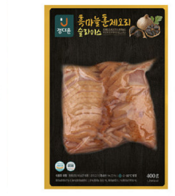 정다운 흑마늘 훈제오리 슬라이스 400g, 1개