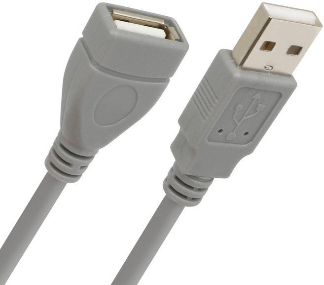 USB 연장 케이블 프린터 마우스 USB 연장선, 3m, 1개