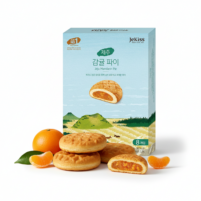 제키스 제주 감귤 파이, 224g, 3개