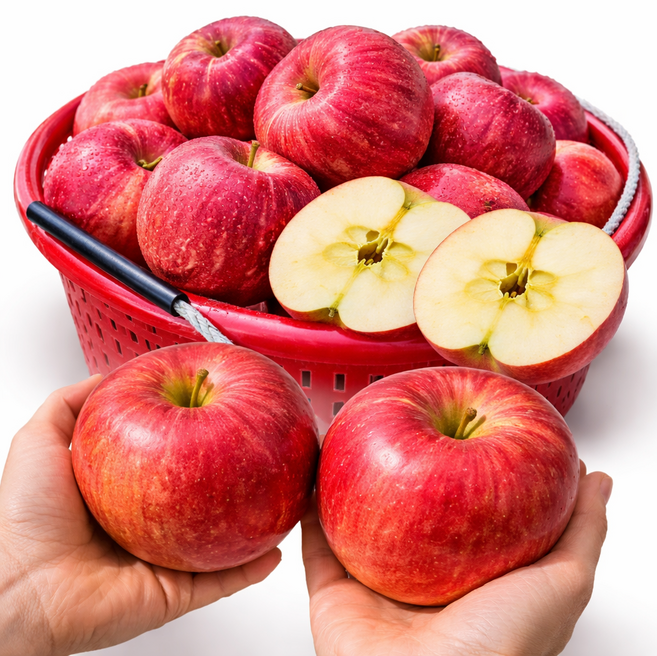 [원플러스원] 경북 안동 꿀맛탱이 햇부사 사과 5KG 대과 (총 10키로 발송), 1박스, 10KG