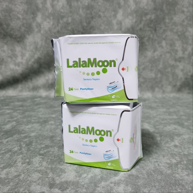 라라문 천연 팬티라이너 생리대, 2개, 24개입