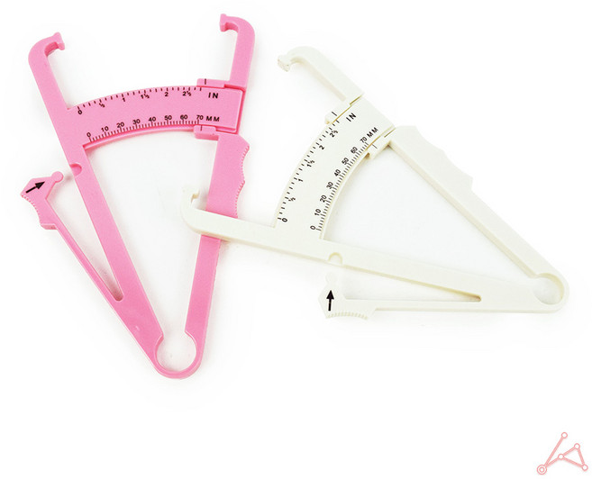 신체 측정 줄자 다이어트 원터치 건강 자동 줄자 관리 휴대용 치수 바디, 핑크