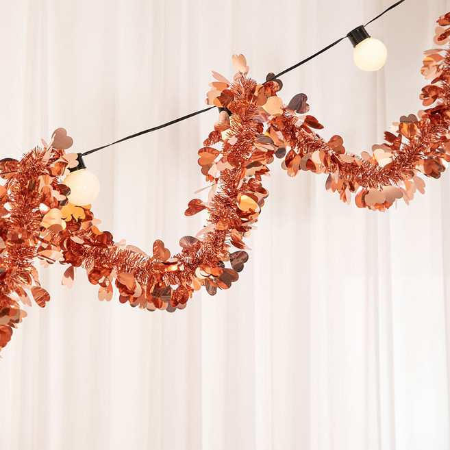 크리스마스 모루 장식 가랜드 반짝이, 10개