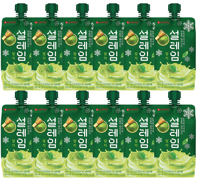 말차 설레임, 12개, 160ml