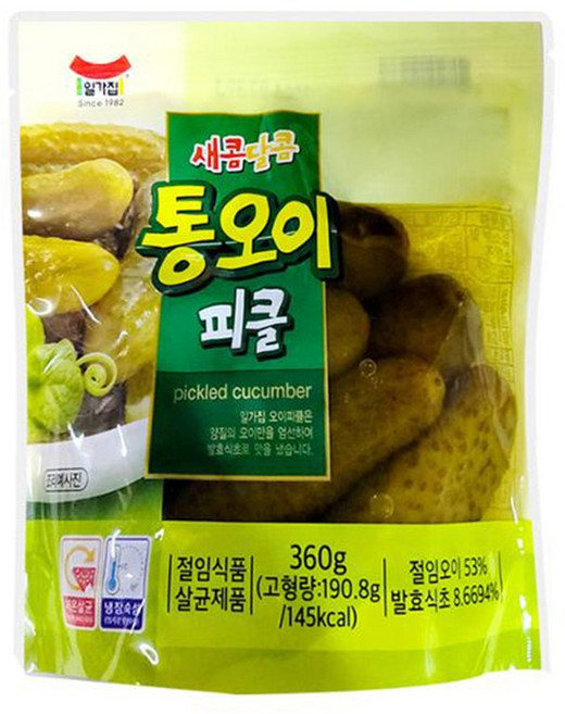 일가집 통오이 피클, 360g, 6개