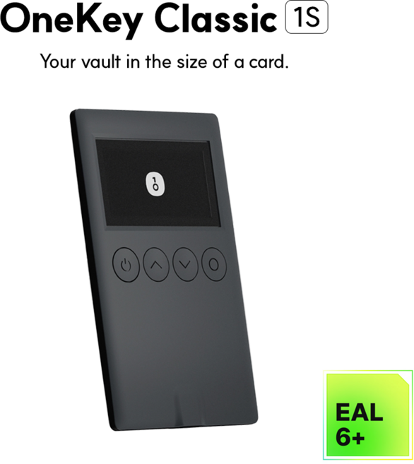 원키 클래식 퓨어 비트코인 지갑 암호화폐 콜드월렛 하드월렛 가상화폐, 1개, 클래식 1S (블랙)