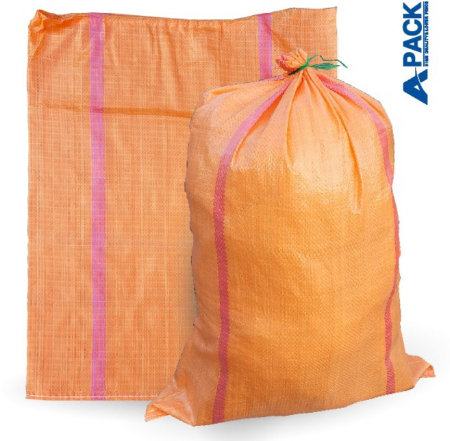 국산 마대자루 재활용 폐기물 낙엽수거용 포대 80kg 일반마대 70x98cm, 25개, 오렌지