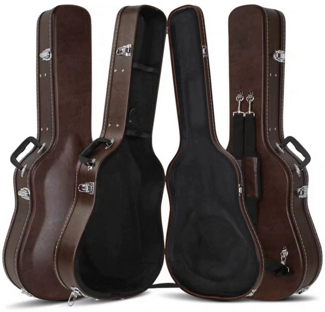 기타 하드케이스 통기타 보관함 백팩 일렉 충격방지, 1개, 41/40 빈티지 볼록형 더블 숄더형