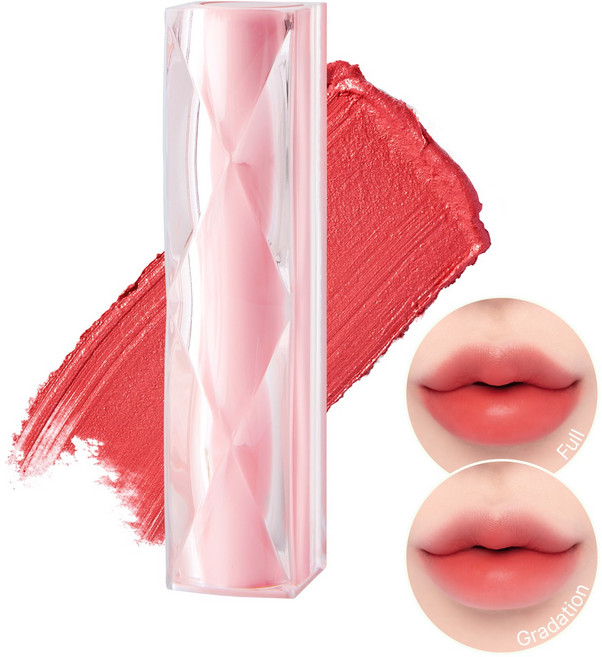 YNM 크림 매트 립스틱, 1개, 5.5g, 02 디어피치