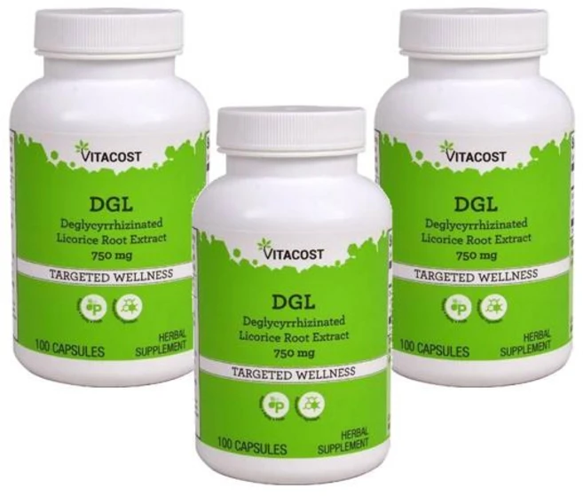 비타코스트 DGL 글리시리진화 감초뿌리 750mg 캡슐 100정, 3개 - 쿠팡