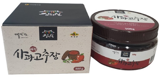 가을빛고운의성장마실 사과고추장500g, 500g, 1개