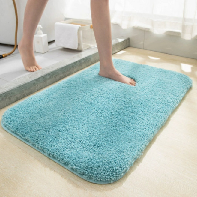 라라홀릭 빨아쓰는 두꺼운 욕실 발매트, 로얄블루
