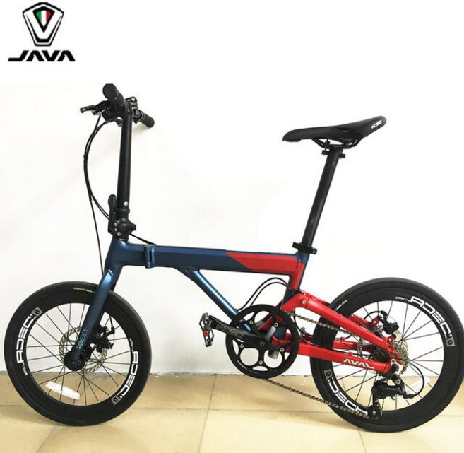 여행용 휴대용 접이식 자전거 자바 NEO2 소형 휠 네오 알루미늄 합금 20 인치 디스크 브레이크 9 단 406 세트 미니 사이클링, [03] Grayish red, 1개