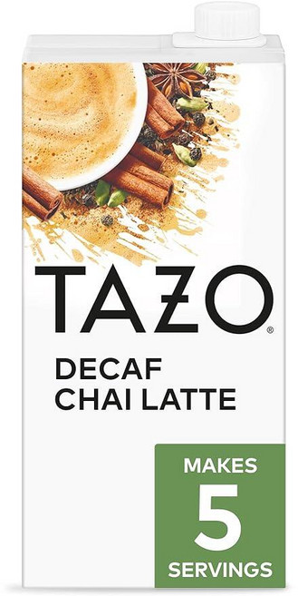 TAZO 디카페인 차이 티 라떼 91.4ml(32 FZ), 32 Fl Oz (Pack of 1), 1개