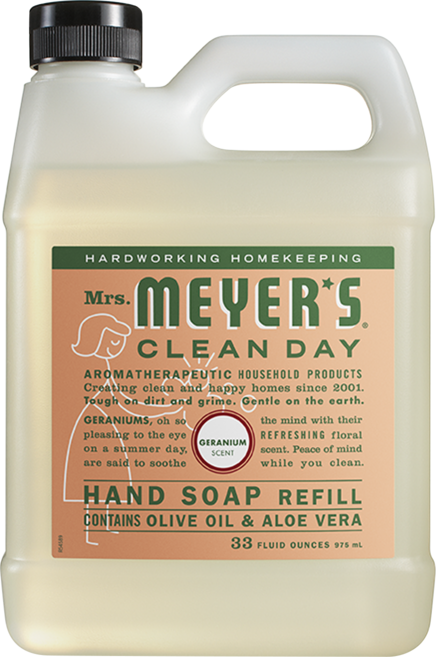 미세스메이어스클린데이 핸드 솝 손세정제 리필 제라늄 향, 975ml, 1개