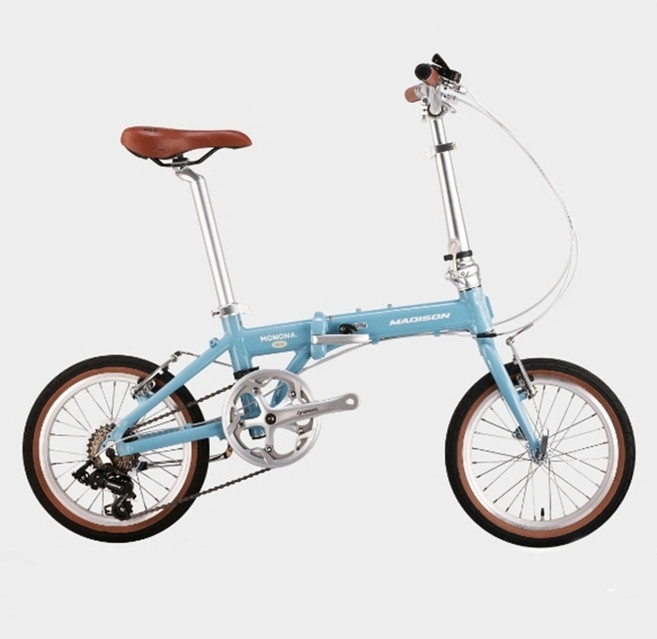 매디슨바이크 모노나 미니 16인치 미니벨로 시마노 7단 완조립, 파우더 블루, 1개