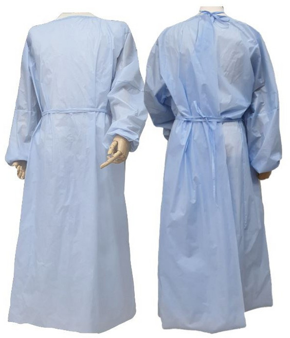 격리 가운 방진복 10p 세트, 블루, 10개